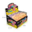 12PCS - Glitter Ball Squeeze Squishy Stress Relief Toy