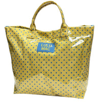 LM-BG-1003 TOTE BAG YELLOW/BLUE DOT