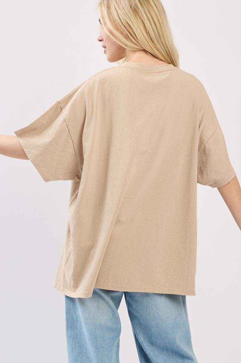 Rock N Roll Vintage Graphic Oversized Seamless Box Tee
