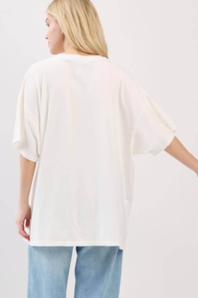 Rock N Roll Vintage Graphic Oversized Seamless Box Tee