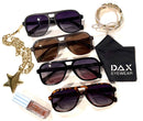 Cruz - Unisex Aviator Sunglasses – Polarized Hair-Friendly