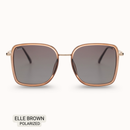 Elle - Women's Polarized Oversized Sunglasses