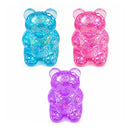 12PCS - Glittered Gummy Bear Squeeze Stress Relief Toy