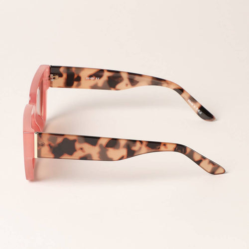Retro Chunky Rectangle Frame Sunglasses
