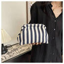 Clutch Purse for Women Summer Beach Striped Dumpling Bag