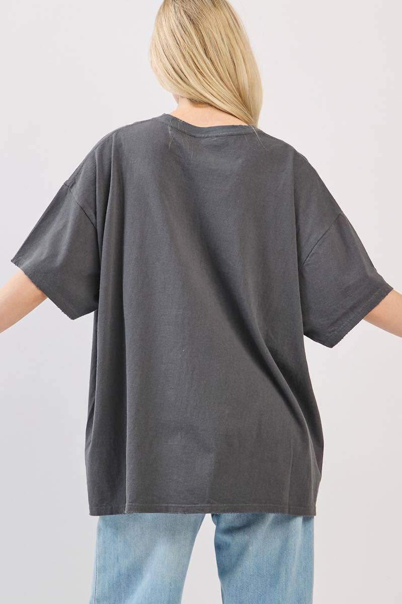 Rock N Roll Vintage Graphic Oversized Seamless Box Tee