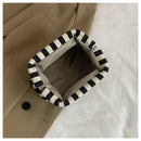 Clutch Purse for Women Summer Beach Striped Dumpling Bag