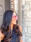 Linny - Women's Oversized Horn Frame Sunglasses