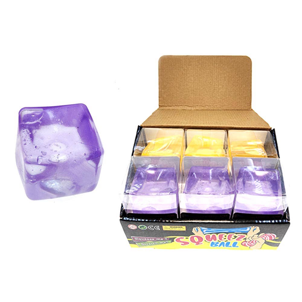 12PCS - Ice Cube Squeeze Squishy Stress Relief Toy