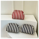 Clutch Purse for Women Summer Beach Striped Dumpling Bag