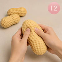 12PCS - Peanut Shaped Squishy Stress Relief Toy