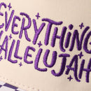 EVERYTHING HALLELUJAH Embroidered Checker Brim Trucker Hat