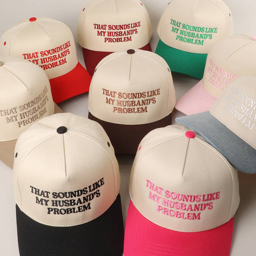 THAT SOUNDS LIKE..Embroidered Two-Tone Trucker Hat