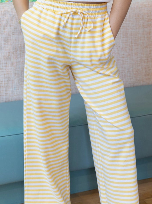 LuLu Mac Yellow Stripe Pants